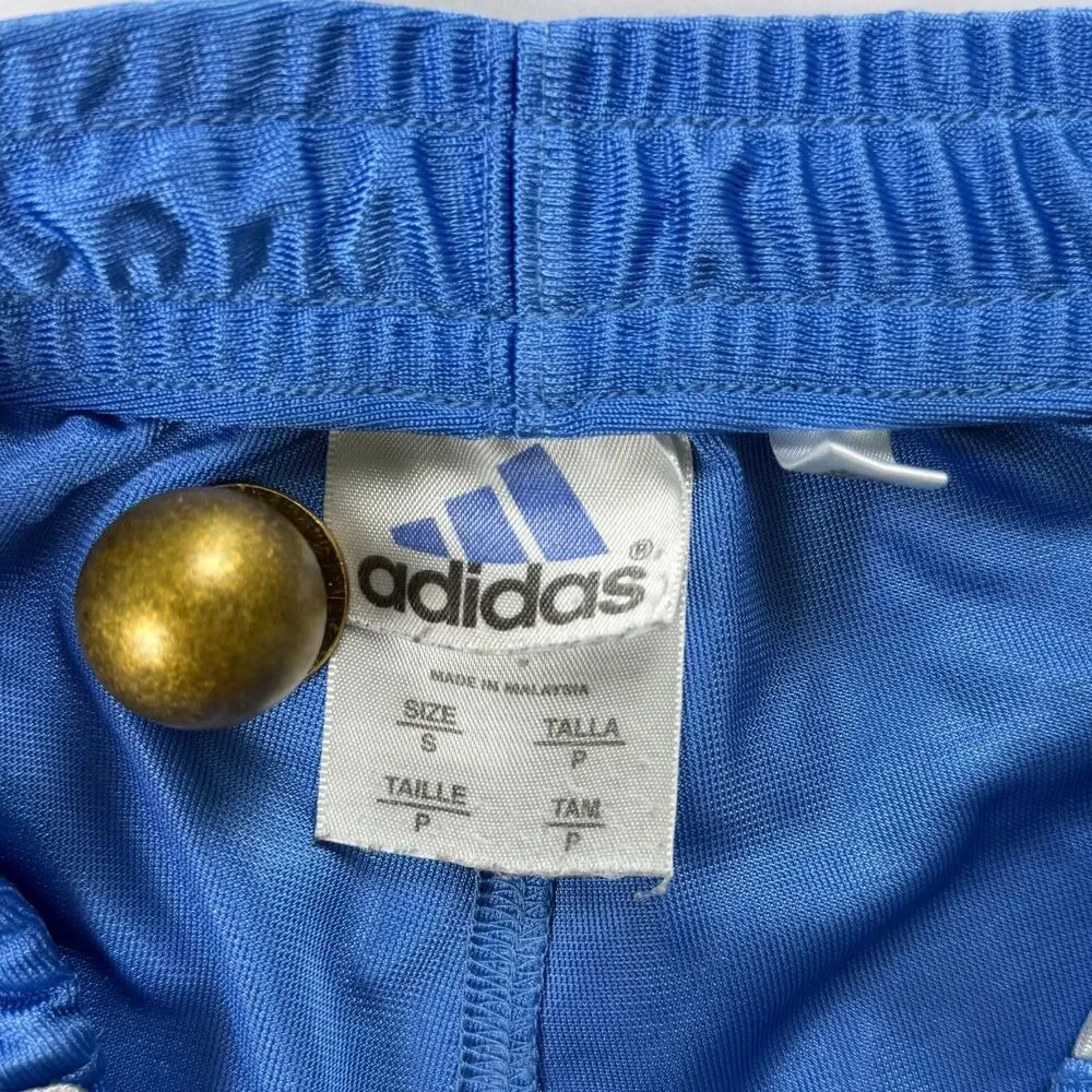 Adidas Pure Game Series Tearaway Joggers Blue Y2K Track Pants Small